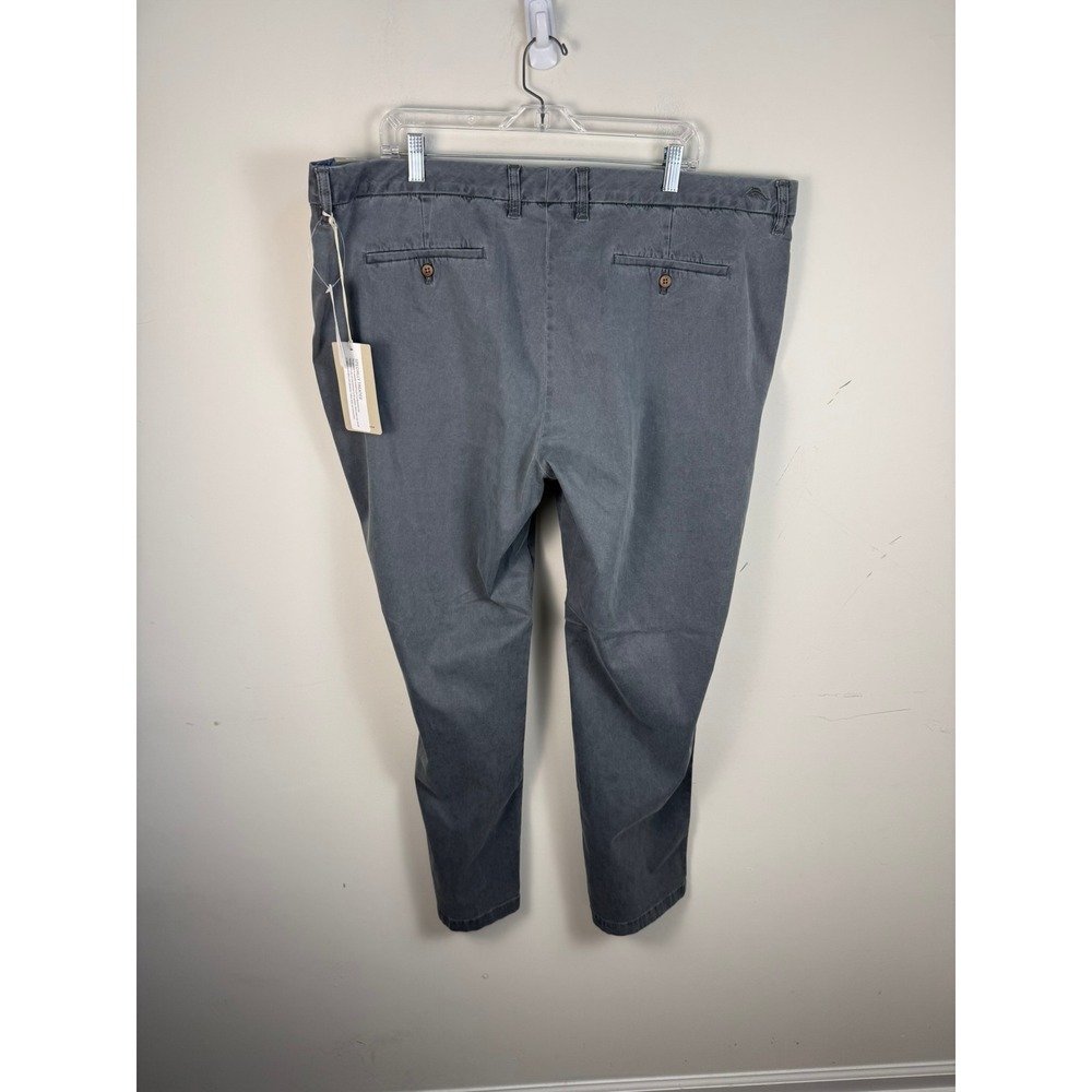 Tommy Bahama Boracay Flat Front Pants Mens 44x32 Fog Grey Chino T115496 NEW - Picture 5 of 5